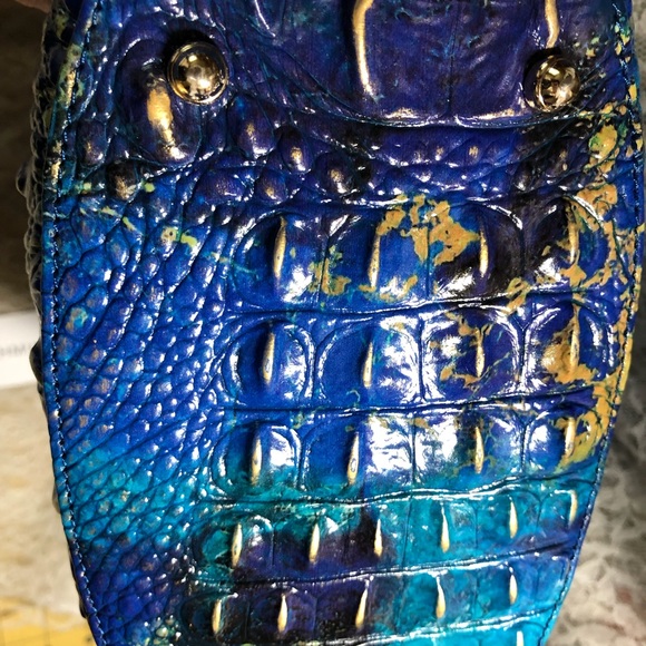 2 PCs. NWT BRAHMIN PHTHALO QUINN CROSSBODY & ADY WALLET - Picture 12 of 13